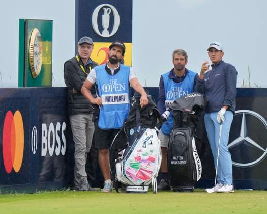 16th July 2024; Royal Troon Golf Club, Troon, South Ayrshire, Scotland; The Open Championship Practice Day 2; Matteo Manassero waits on the 2nd tee  ActionPlus12668726 StevenxFlynn