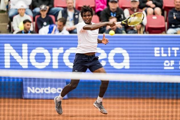240716 Elias Ymer of Sweden during day 2 of the Nordea Open on July 16, 2024 in Bastad Photo Niclas Jönsson BILDBYRAN COP 273 NO0284 tennis atp 250 nordea open day 2 bbeng  Copyright: NICLASxJÖNSSON BB240716NO022