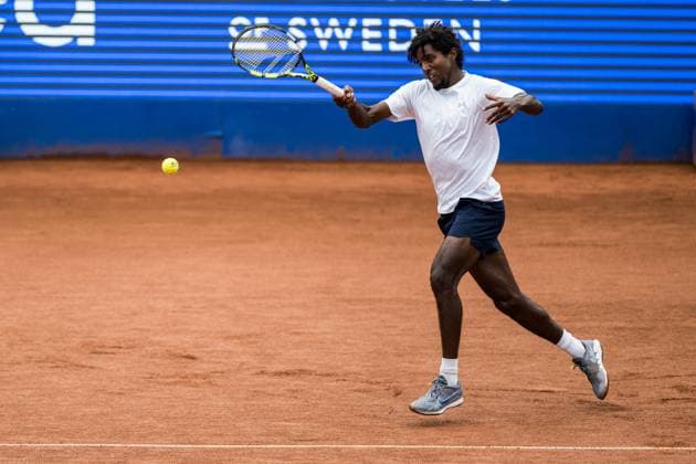 240716 Elias Ymer of Sweden during day 2 of the Nordea Open on July 16, 2024 in Bastad Photo Niclas Jönsson BILDBYRAN COP 273 NO0284 tennis atp 250 nordea open day 2 bbeng  Copyright: NICLASxJÖNSSON BB240716NO039