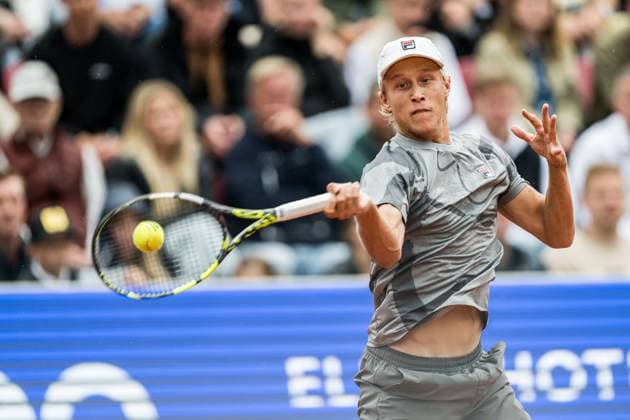 240716 Leo Borg of Sweden during day 2 of the Nordea Open on July 16, 2024 in Bastad Photo Niclas Jönsson BILDBYRAN COP 273 NO0284 tennis atp 250 nordea open day 2 bbeng  Copyright: NICLASxJÖNSSON BB240716NO062