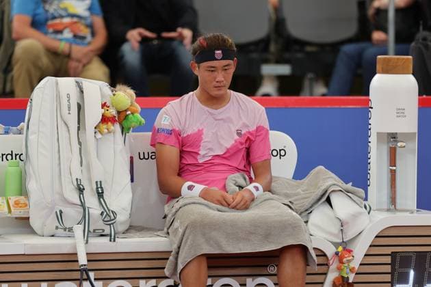 Tennis Men ATP, Tennis Men Tour 500 European Open Hamburg, Hamburg Open ATP 500 2024 , 16 07 2024, Zhizhen Zhang CHN disappointed, disappointed looking, dissapointed, sad, frustrated, frustrated, frustrated Copyright: FernandoxSoares