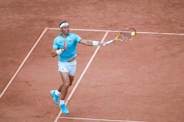 BASTAD, SWEDEN 20240716 Rafael Nadal, Spain, meets Leo Borg, Sweden, during the first round of the mens singles at the Nordea Open in Bastad on Tuesday BASTAD SWEDEN x9200x  Copyright: xAdamxIhse TTx NORDEA OPEN BASTAD