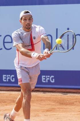 Gstaad Switzerland, 07 16 2024: Pedro Cachin (ARG) in action during EFG Swiss Open. during EFG Gstaad Swiss Open ATP, Tennis Herren 250, International Tennis match in Gstaad, Switzerland, July 16 2024  Copyright: xPatrickxDancel IPAxSportx xipa-ax xx IPA_48039200 IPA_Agency_IPA48039200