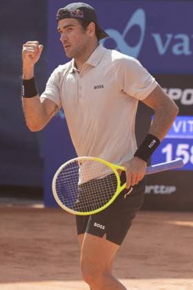 Gstaad Switzerland, 07 16 2024: Matteo Berrettini (ITA) wins during EFG Swiss Open. during EFG Gstaad Swiss Open ATP, Tennis Herren 250, International Tennis match in Gstaad, Switzerland, July 16 2024  Copyright: xPatrickxDancel IPAxSportx xipa-ax xx IPA_48039208 IPA_Agency_IPA48039208