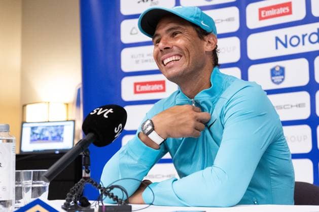 240716 Rafael Nadal of Spain during a press conference of Nordea Open on July 16, 2024 in Bastad Photo Niclas Jönsson BILDBYRAN COP 273 NO0285 tennis,atp 250, nordea open, press conference,bbeng,  Copyright: NICLASxJÖNSSON BB240716NO079