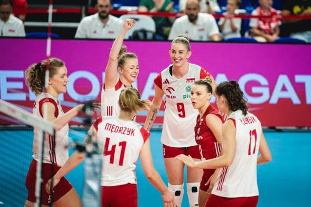 2024.07.16 Mielec Siatkowka Memorial Agaty Mroz-Olszewskiej Polska - Dominikana N z radosc punkt Magdalena Stysiak Foto Marta Badowska PressFocus 2024.07.16 Mielec Volleyball Agata Mroz-Olszewska Memorial friendly tournament Poland - Dominican Republic radosc punkt Magdalena Stysiak Credit: Marta Badowska PressFocus NEWSPIX.PL --- Newspix.pl  20240716PF_MA8429