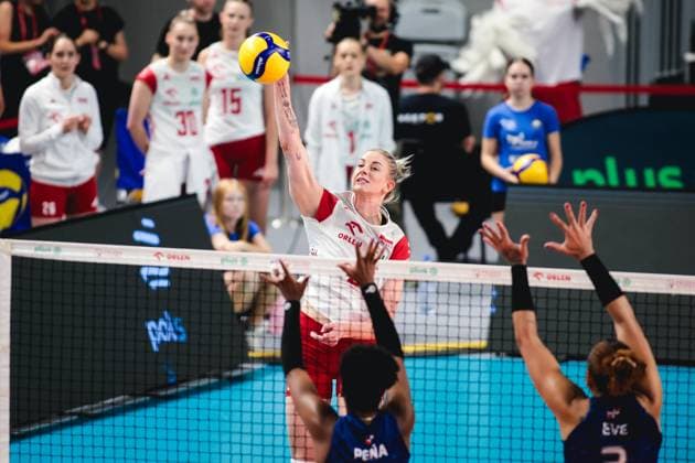 2024.07.16 Mielec Siatkowka Memorial Agaty Mroz-Olszewskiej Polska - Dominikana N z Magdalena Stysiak Foto Marta Badowska PressFocus 2024.07.16 Mielec Volleyball Agata Mroz-Olszewska Memorial friendly tournament Poland - Dominican Republic Magdalena Stysiak Credit: Marta Badowska PressFocus NEWSPIX.PL --- Newspix.pl  20240716PF_MA8440
