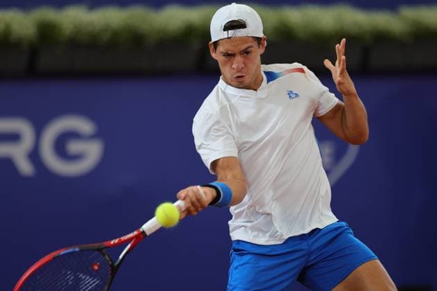 Tennis Men ATP, Tennis Men Tour 500 European Open Hamburg, Hamburg Open ATP 500 2024 , 16 07 2024, Sebastian Baez ARG hits a forehand Copyright: FernandoxSoares