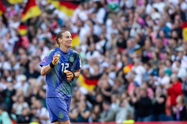 Ann Katrin Berger Germany, 12 celebrates the goal for 2 0, GER, Germany GER vs Austria AUT , DFB Womens National Team, UEFA Womens Football Womens Euro 2025 Qualifiers, Matchday 6, 16 07 2024 GER, Germany GER vs Austria AUT , DFB Womens National Team, UEFA Womens Football Womens Euro 2025 Qualifiers, Matchday 6, 16 07 2024 Hannover Copyright: xEibner-Pressefoto Memmlerx EP_MMR