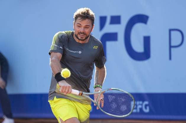 Gstaad Switzerland, 07 16 2024: Stan Wawrinka (SUI) in action during EFG Swiss Open. during EFG Gstaad Swiss Open ATP, Tennis Herren 250, International Tennis match in Gstaad, Switzerland, July 16 2024  Copyright: xPatrickxDancel IPAxSportx xipa-ax xx IPA_48043821 IPA_Agency_IPA48043821