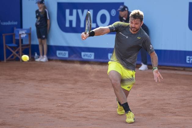 Gstaad Switzerland, 07 16 2024: Stan Wawrinka (SUI) in action during EFG Swiss Open. during EFG Gstaad Swiss Open ATP, Tennis Herren 250, International Tennis match in Gstaad, Switzerland, July 16 2024  Copyright: xPatrickxDancel IPAxSportx xipa-ax xx IPA_48043825 IPA_Agency_IPA48043825