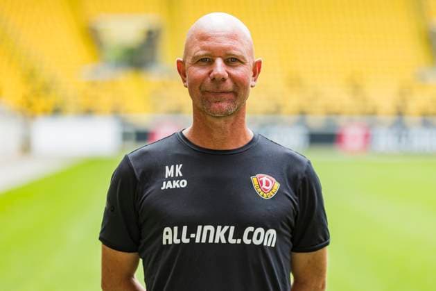 16 07 2024, xomx, Fußball 3 Liga, Dynamo Dresden Fototermin Saison 2024 25, Porträttermin 2024 2025 emspor, Bild Manuel Klökler Co Trainer Portrait, Portraet, DFL DFB REGULATIONS PROHIBIT ANY USE OF PHOTOGRAPHS as IMAGE SEQUENCES and or QUASI VIDEO Dresden