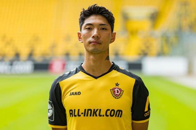 16 07 2024, xomx, Fußball 3 Liga, Dynamo Dresden Fototermin Saison 2024 25, Porträttermin 2024 2025 emspor, Bild Kyu Hyun Park 2 Portrait, Portraet, DFL DFB REGULATIONS PROHIBIT ANY USE OF PHOTOGRAPHS as IMAGE SEQUENCES and or QUASI VIDEO Dresden