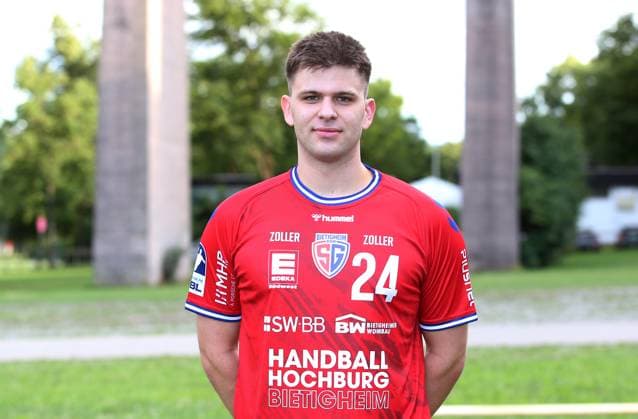 16 07 2024, Germany, Bietigheim, Handball Bundesliga season 2024 2025, SGBBM Bietigheim photo session, 24 Jona Bader