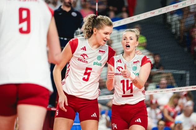 2024.07.16 Mielec Siatkowka Memorial Agaty Mroz-Olszewskiej Polska - Dominikana N z punkt radosc Joanna Wolosz Agnieszka Korneluk Foto Marta Badowska PressFocus 2024.07.16 Mielec Volleyball Agata Mroz-Olszewska Memorial friendly tournament Poland - Dominican Republic punkt radosc Joanna Wolosz Agnieszka Korneluk Credit: Marta Badowska PressFocus NEWSPIX.PL --- Newspix.pl  20240716PF_MA8461