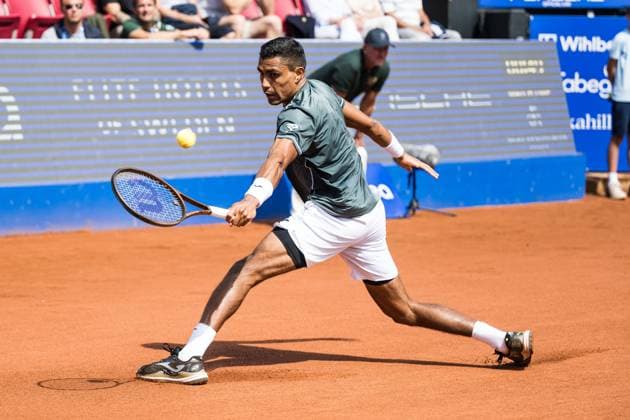 240717 Thiago Monteiro of Brazil and during day 3 of the Nordea Open on July 17, 2024 in Bastad Photo Niclas Jönsson BILDBYRAN COP 273 NO0287 tennis atp 250 nordea open bbeng  Copyright: NICLASxJÖNSSON BB240717NO021