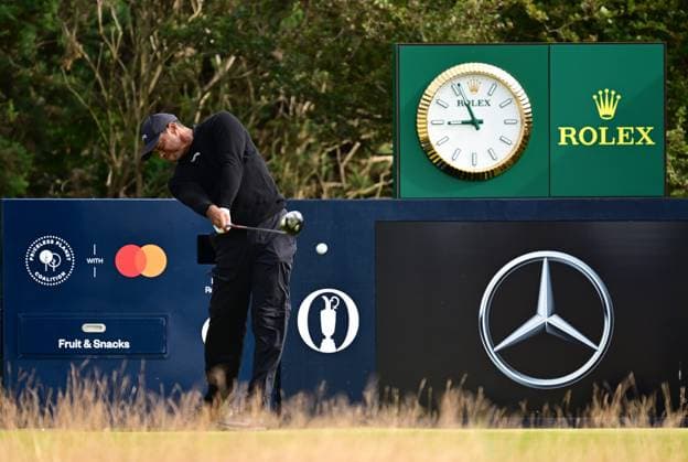 Tiger Woods on the 12th tee The British Open Championship, Practice, Golf, Royal Troon, Troon, UK - 17 July 2024  Copyright: xGreigxCowie Shutterstockx 14587992q