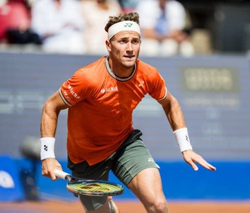 240717 Casper Ruud of Norway and during day 3 of the Nordea Open on July 17, 2024 in Bastad Photo Niclas Jönsson BILDBYRAN COP 273 NO0287 tennis atp 250 nordea open bbeng  Copyright: NICLASxJÖNSSON BB240717NO032