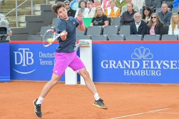 Alexander Shevchenko KAZ , Luciano Darderi ITA Alexander Shevchenko KAZ , Tennis, ATP 500, Hamburg Open, 17 07 2024 Hamburg Hamburg Germany Copyright: xkolbert-press BurghardxSchreyerx
