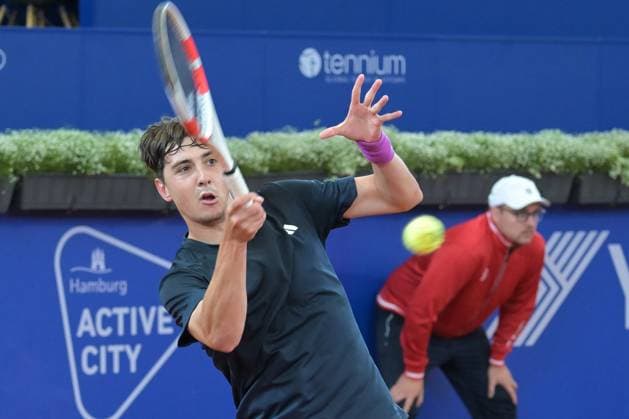 Alexander Shevchenko KAZ , Luciano Darderi ITA Alexander Shevchenko KAZ , Tennis, ATP 500, Hamburg Open, 17 07 2024 Hamburg Hamburg Germany Copyright: xkolbert-press BurghardxSchreyerx