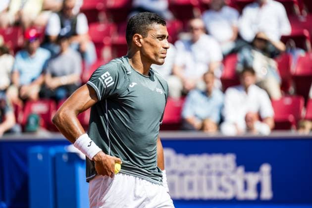 240717 Thiago Monteiro of Brazil and during day 3 of the Nordea Open on July 17, 2024 in Bastad Photo Niclas Jönsson BILDBYRAN COP 273 NO0287 tennis atp 250 nordea open bbeng  Copyright: NICLASxJÖNSSON BB240717NO051