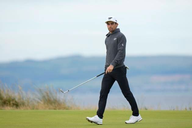 17th July 2024; Royal Troon Golf Club, Troon, South Ayrshire, Scotland; The Open Championship Practice Day 3; Joaquin Niemann walks from the 5th green after scoring a hole-in-one  ActionPlus12668993 StevenxFlynn