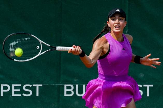 International Tennis match - WTATOUR Day 5 Round of 16 Elina Avanesyan during the single match vs. Rebeka Masarova (SPA) at the WTA250 Hungarian Gran Prix Tennis on 17th July 2024 at Romai Teniszakademia, Budapest, Hungary Budapest Hungary  Copyright: xIPAxSport ABACAx