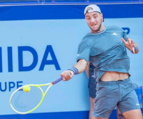 July 17, 2024, Gstaad, Bern, Switzerland: Gstaad Switzerland, 07 17 2024: JAN-LENNARD STRUFF of Germany during 8th finals of EFG Swiss Open Gstaad ATP, Tennis Herren 250, EFG Swiss Open Gstaad-ATP 250 at Roy Emerson Arena..JAN-LENNARD STRUFF won 7-6,7-6. Gstaad Switzerland - ZUMAd206 20240717_zip_d206_027 Copyright: xEricxDubostx