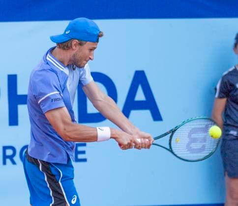 July 17, 2024, Gstaad, Bern, Switzerland: Gstaad Switzerland, 07 17 2024: LEONARDO RIEDI of Switzerland during 8th finals of EFG Swiss Open Gstaad ATP, Tennis Herren 250, EFG Swiss Open Gstaad-ATP 250 at Roy Emerson Arena..JAN-LENNARD STRUFF won 7-6,7-6. Gstaad Switzerland - ZUMAd206 20240717_zip_d206_032 Copyright: xEricxDubostx