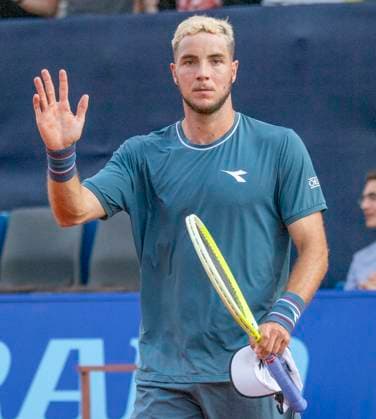 July 17, 2024, Gstaad, Bern, Switzerland: Gstaad Switzerland, 07 17 2024: JAN-LENNARD STRUFF of Germany celebrates his victory during 8th finals of EFG Swiss Open Gstaad ATP, Tennis Herren 250, EFG Swiss Open Gstaad-ATP 250 at Roy Emerson Arena..JAN-LENNARD STRUFF won 7-6,7-6. Gstaad Switzerland - ZUMAd206 20240717_zip_d206_036 Copyright: xEricxDubostx
