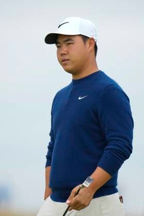 17th July 2024; Royal Troon Golf Club, Troon, South Ayrshire, Scotland; The Open Championship Practice Day 3; Tom Kim on the 12th green  ActionPlus12669245 StevenxFlynn
