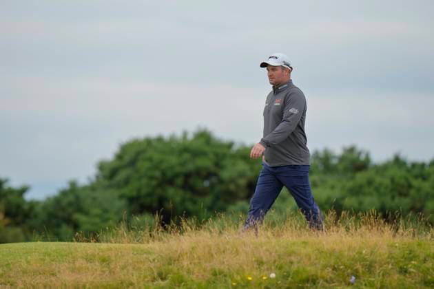 17th July 2024; Royal Troon Golf Club, Troon, South Ayrshire, Scotland; The Open Championship Practice Day 3; Ryan Fox walks to the 10th tee  ActionPlus12669248 StevenxFlynn