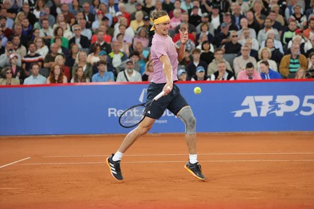 Tennis Men ATP, Tennis Men Tour 500 European Open Hamburg, Hamburg Open ATP 500 2024 , 17 07 2024 , Alexander Zverev GER plays a forehand Copyright: FernandoxSoares
