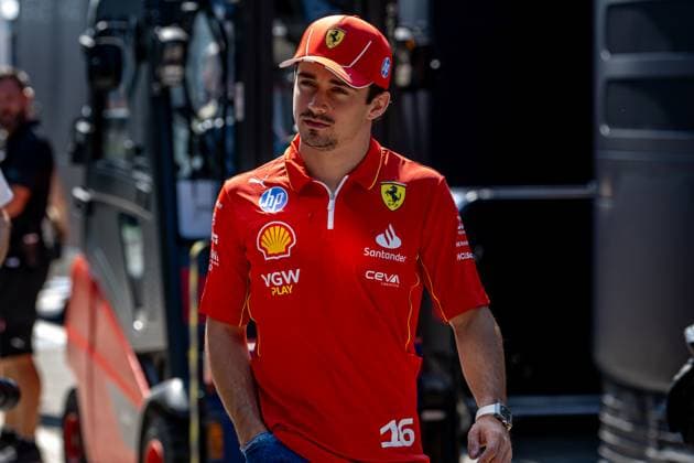 MOGYOROD, HUNGARY: Charles Leclerc, racing for the Ferrari team during the 2024 Formula 1 Hungarian Grand Prix at the Hungaroring in Mogyorod, Hungary