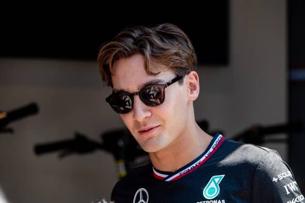 George Russell Mercedes AMG Petronas Formula One Team, Great Britain, 63 , HUN, Formula 1 World Championship, Hungarian Grand Prix, Hungaroring, Media Day, 18 07 2024 HUN, Formula 1 World Championship, Hungarian Grand Prix, Hungaroring, Media Day, 18 07 2024 Mogyorod Copyright: xEibner-Pressefoto Memmlerx EP_MMR