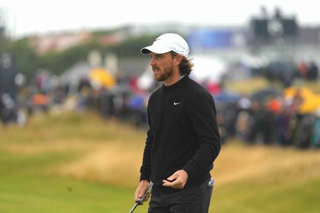Tommy Fleetwood (ENG) on the 4th green. The British Open Championship, Day One, Golf, Royal Troon, Troon, UK - 18 July 2024  Copyright: xStuartxWallace Shutterstockx 14588001u