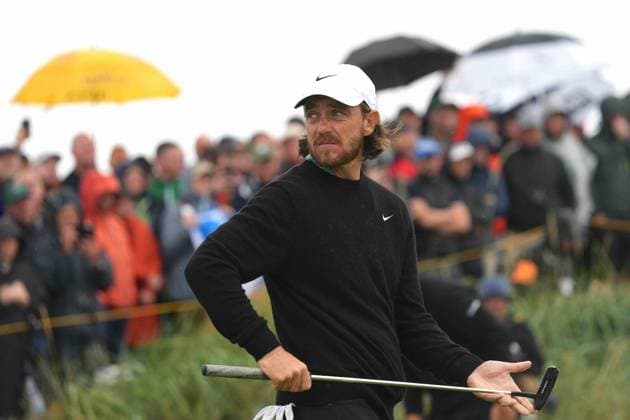 Tommy Fleetwood (ENG) on the 4th green. The British Open Championship, Day One, Golf, Royal Troon, Troon, UK - 18 July 2024  Copyright: xStuartxWallace Shutterstockx 14588001w