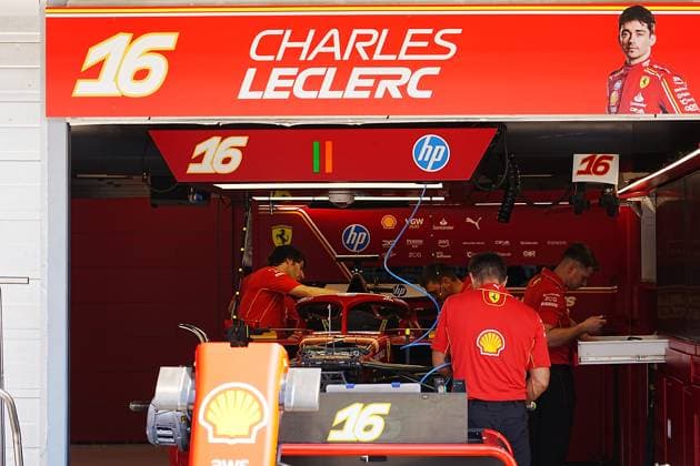 FORMULA 1 HUNGARIAN GRAND PRIX 2024 18 07 2024, Hungaroring, Budapest, FORMULA 1 HUNGARIAN GRAND PRIX 2024 , pictured The car of Charles Leclerc MCO , Scuderia Ferrari HP is being prepared for the race nordphotoxGmbHx xBratic nph00250