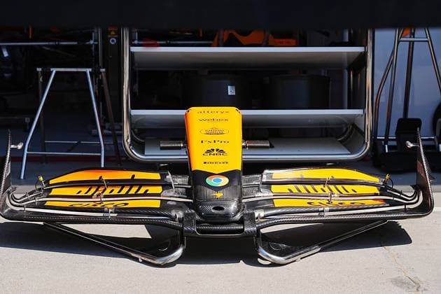 FORMULA 1 HUNGARIAN GRAND PRIX 2024 18 07 2024, Hungaroring, Budapest, FORMULA 1 HUNGARIAN GRAND PRIX 2024 , in the picture front wing of McLaren nordphotoxGmbHx xBratic nph00250