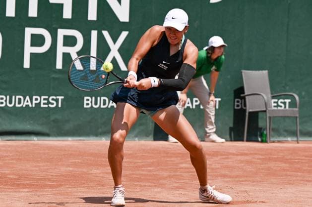 International Tennis match - WTA, Tennis Damen Hungarian Grand Prix - Round of 16 and Quarter finals Xiyu Wang (CHN) during the round 16 match vs. Rebecca Sramkova (SVK) at the WTA250 Hungarian Gran Prix Tennis on 18th July 2024 at Romai Teniszakademia, Budapest, Hungary Hungary Hungary  Copyright: xIPAxSport ABACAx