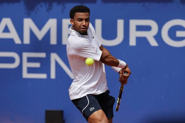 Tennis Men ATP, Tennis Men Tour 500 European Open Hamburg, Hamburg Open ATP 500 2024 , 18 07 2024 , Arthur Fils FRA plays a backhand Copyright: FernandoxSoares