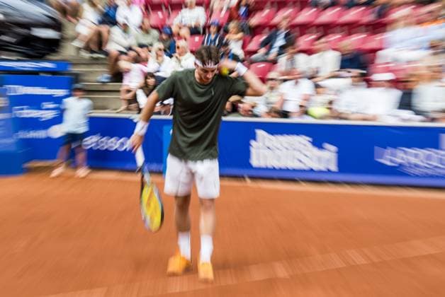 240718 Timofey Skatov of Kazakhstan during day 4 of the Nordea Open on July 18, 2024 in Bastad Photo Niclas Jönsson BILDBYRAN COP 273 NO0288 tennis atp 250 nordea open bbeng  Copyright: NICLASxJÖNSSON BB240718NO008