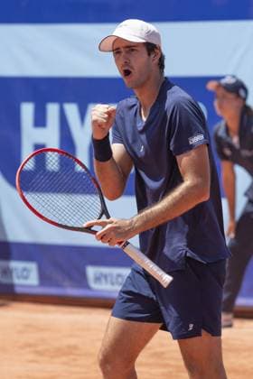 Gstaad: Gstaad Switzerland, 07 18 2024: Gustavio Heide (BRA) in action during EFG Swiss Open. during EFG Swiss Open Gstaad, International Tennis match in Gstaad, Switzerland, July 18 2024 International Tennis match - EFG Swiss Open Gstaad  - ZUMAp169 20240718_zsa_p169_108 Copyright: xPatrickxDancel IPAxSportx