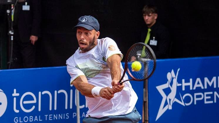 18 07 2024, ATP 500, Tennis, Men, Hamburg Open, Hamburg, Round of 16, Doubles, Kevin Krawietz Tim Pütz Germany N Vijay Sundar Prashanth Jeevan Nedunchezhiayan Indonesia Tim Pütz Germany Hamburg Tennis Stadion Am Rothenbaum Hamburg Germany