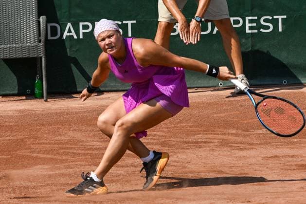 Diana Shnaider during the round 16 match vs. Ekaterina Makarova at the WTA250 Hungarian Gran Prix Tennis on 18th July 2024 at Romai Teniszakademia, Budapest, Hungary  Copyright: xVincenzoxOrlando IPAxSportx xipax xx IPA_48090467 IPA_Agency_IPA48090467