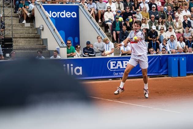240718 Cameron Norrie of Great Britain during day 4 of the Nordea Open on July 18, 2024 in Bastad Photo Niclas Jönsson BILDBYRAN COP 273 NO0288 tennis atp 250 nordea open bbeng  Copyright: NICLASxJÖNSSON BB240718NO022