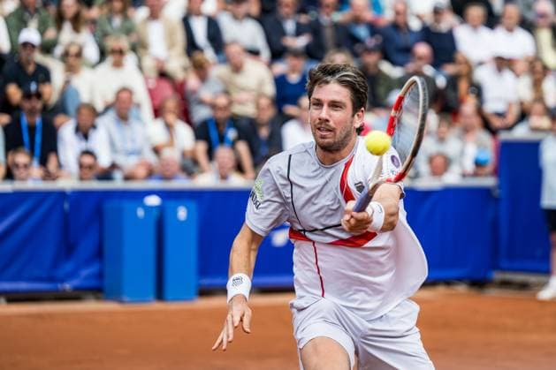 240718 Cameron Norrie of Great Britain during day 4 of the Nordea Open on July 18, 2024 in Bastad Photo Niclas Jönsson BILDBYRAN COP 273 NO0288 tennis atp 250 nordea open bbeng  Copyright: NICLASxJÖNSSON BB240718NO024