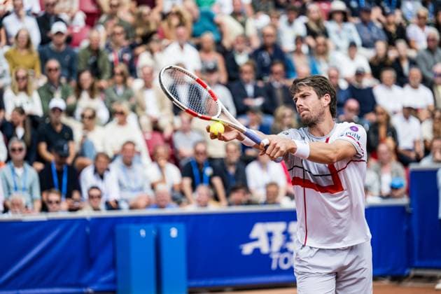 240718 Cameron Norrie of Great Britain during day 4 of the Nordea Open on July 18, 2024 in Bastad Photo Niclas Jönsson BILDBYRAN COP 273 NO0288 tennis atp 250 nordea open bbeng  Copyright: NICLASxJÖNSSON BB240718NO026