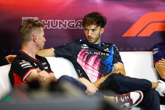 27 Nico Hulkenberg DEU, MoneyGram Haas F1 , 10 Pierre Gasly FRA, BWT Alpine F1 Team , F1 Grand Prix of Hungary at Hungaroring on July 18, 2024 in Budapest, Hungary Photo by HOCH ZWEI Budapest Hungary