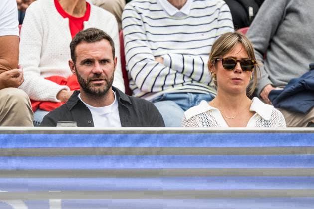 240718 Juan Mata of Spain and wife Evelina Kamph during day 4 of the Nordea Open on July 18, 2024 in Bastad Photo Niclas Jönsson BILDBYRAN COP 273 NO0288 tennis atp 250 nordea open bbeng  Copyright: NICLASxJÖNSSON BB240718NO038